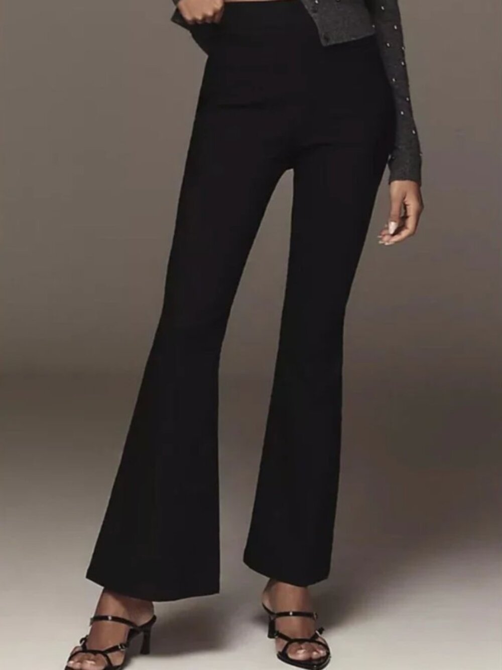 🖤 NWT Anthropologie High-Rise Flare Pants Black XL ✨